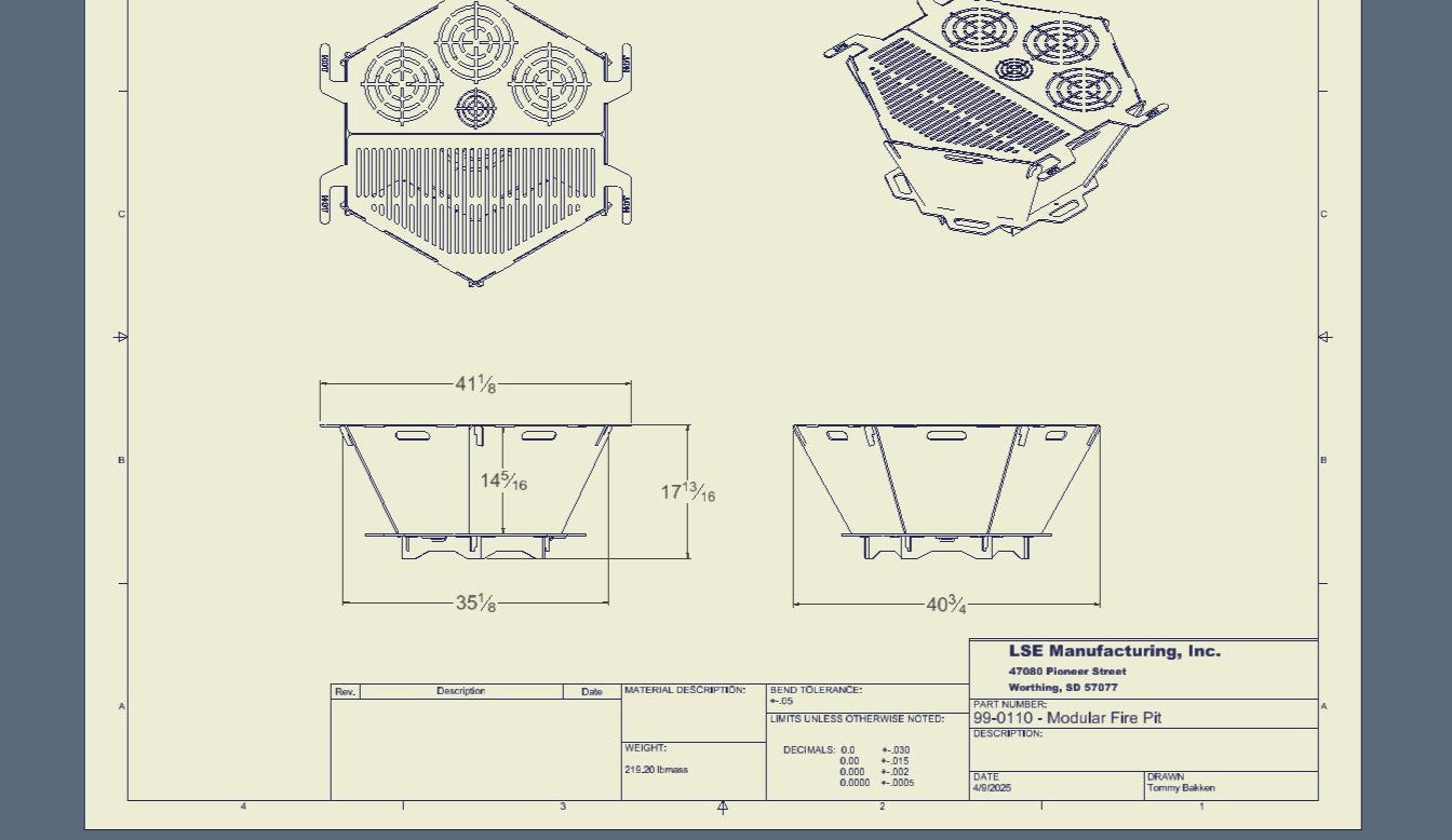 BIG HEX Fire Pit