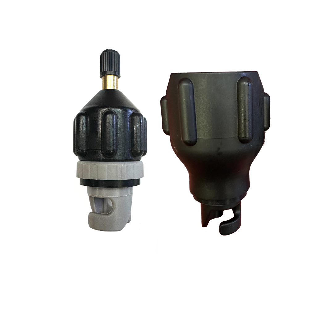 FLATED® Air-Compressor Valve Adaptor With Pressure Gauge