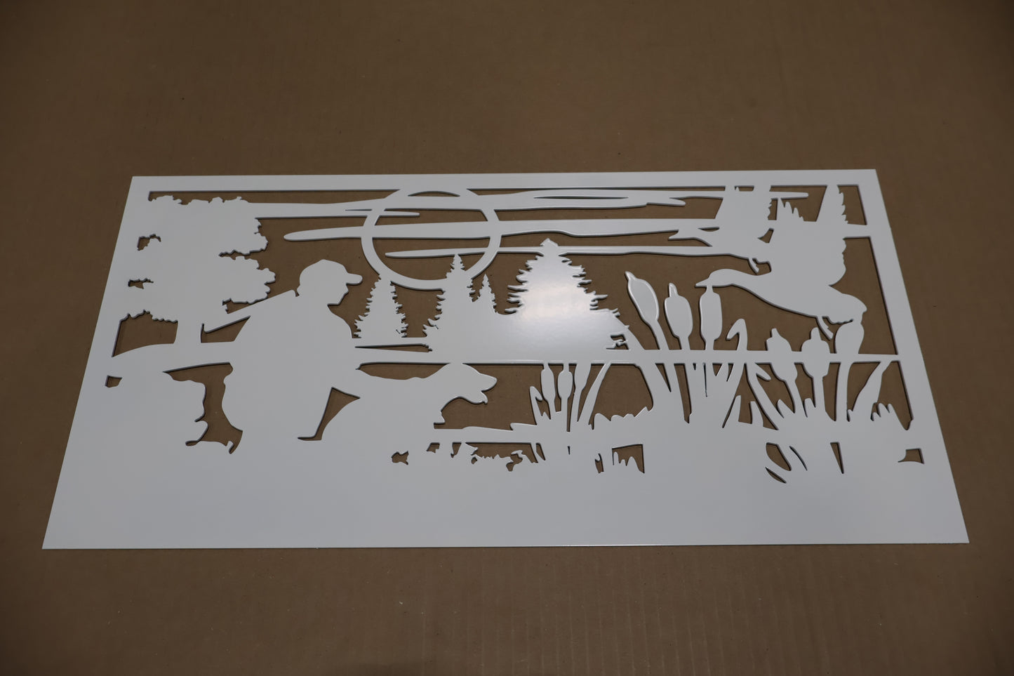 Duck Hunt Scene Sign