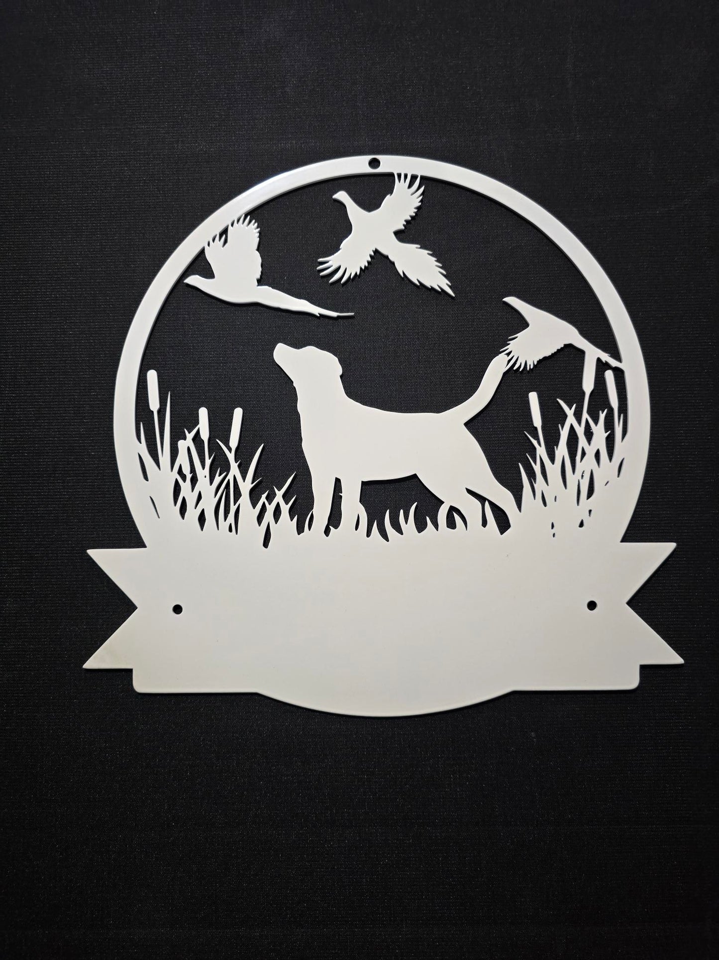 Dog And Pheasant - Name Plaque - Sign