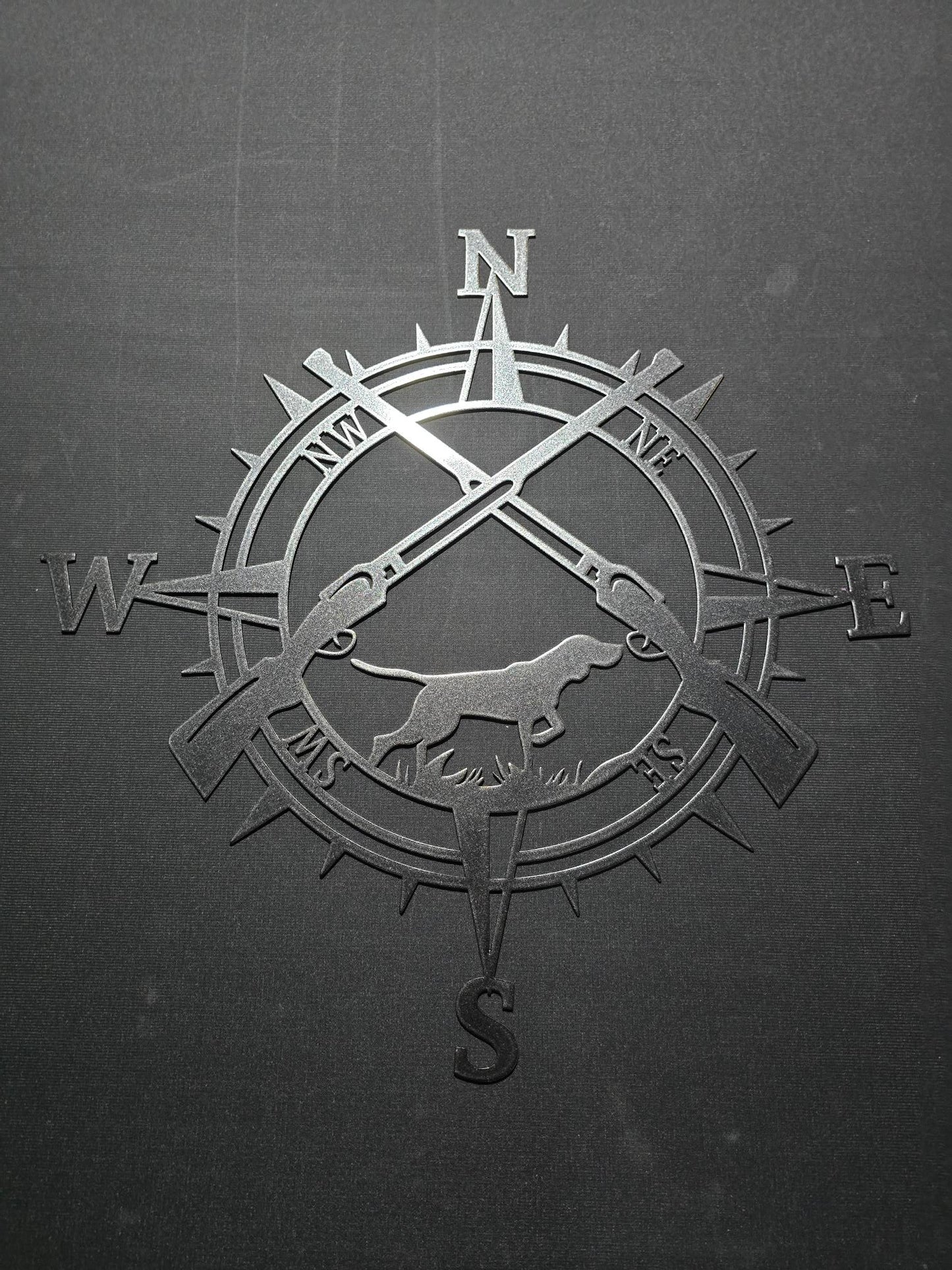 Dog & Guns Compass 2 Sign