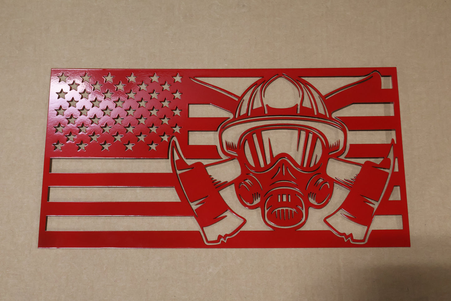 Fire Fighter Flag Sign