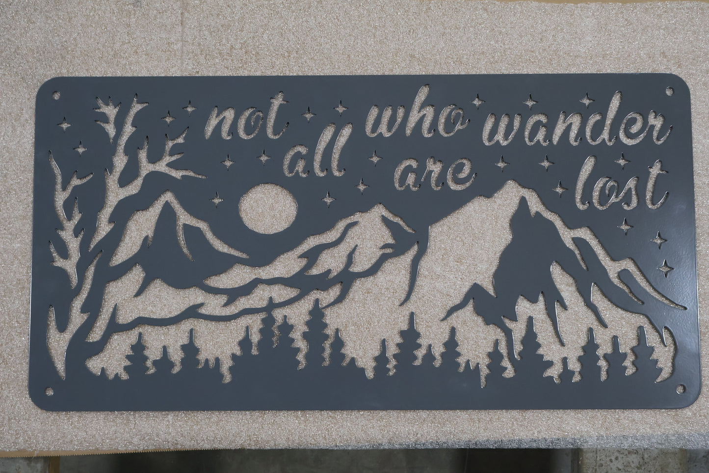 Not All Who Wonder Sign