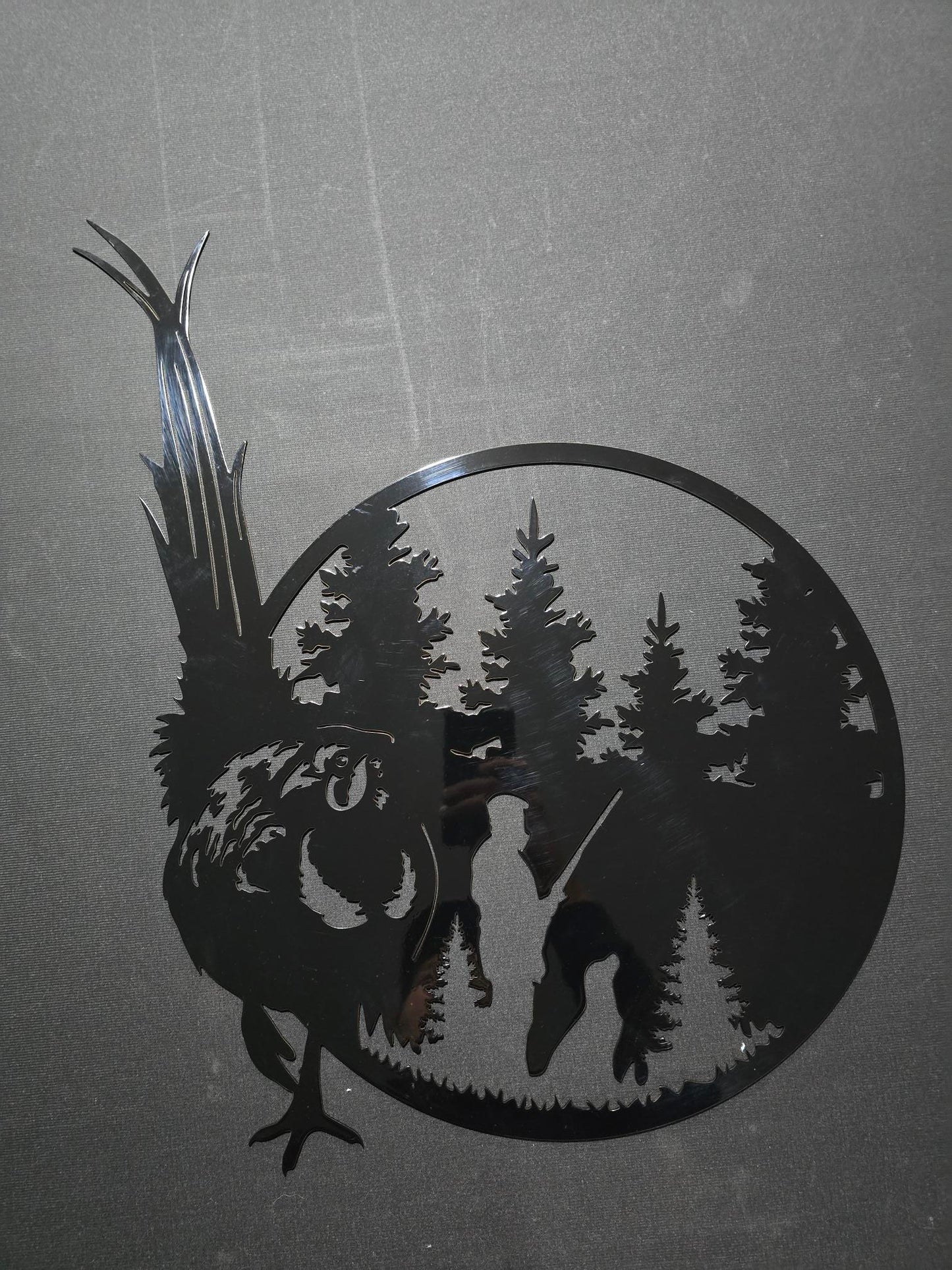 Pheasant And Trees Scene Sign