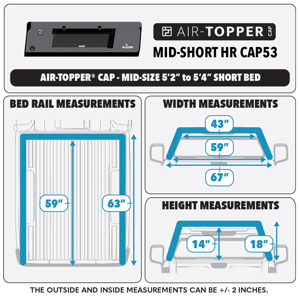 FLATED® Air-Topper® Mid-Short HR CAP53