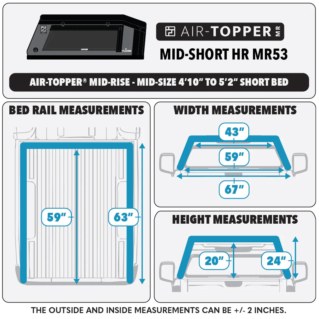 FLATED® Air-Topper® Mid-Short HR MR53