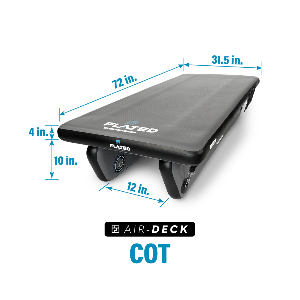 FLATED® Air-Deck® Raised Platform COT - Mid/Full-Size 6' to 8' Standard Bed
