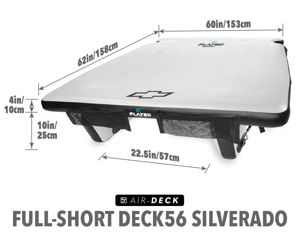 FLATED® Air-Deck® Raised Platform - Chevrolet Silverado Full-Size 5'5" to 5'8" Short Bed