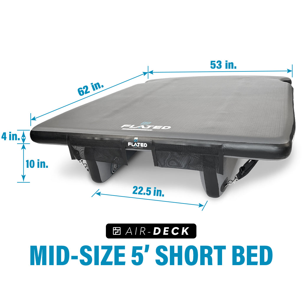 FLATED® Air-Deck® Raised Platform - Mid-Size 5' Short Bed