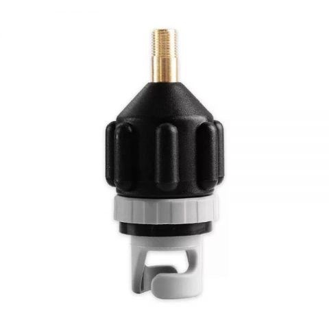 FLATED® Air-Compressor Valve Adaptor With Pressure Gauge