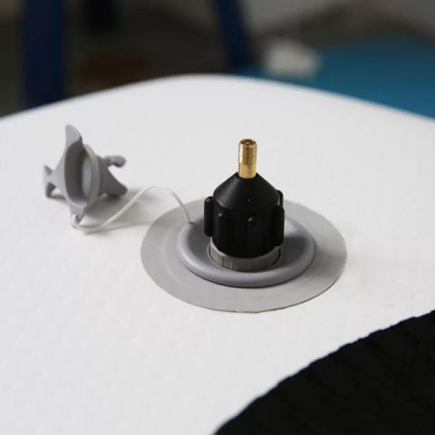FLATED® Air-Compressor Valve Adaptor With Pressure Gauge
