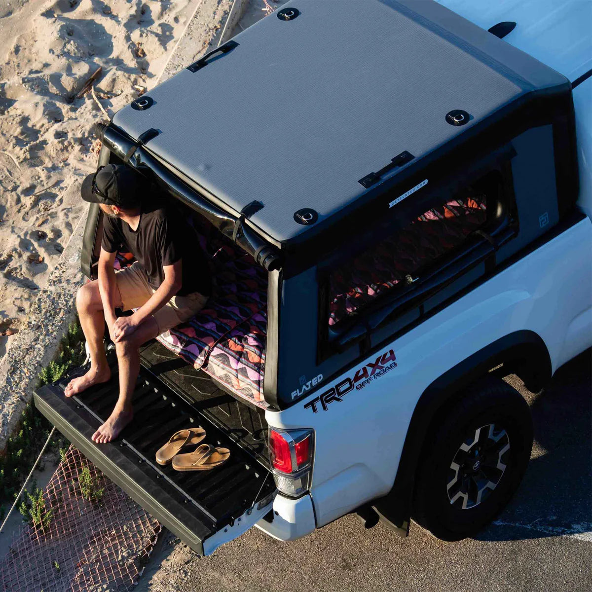 FLATED® Air-Topper® Mid-Rise Truck Topper - Mid-Size 4'10" to 5'2" Short Bed
