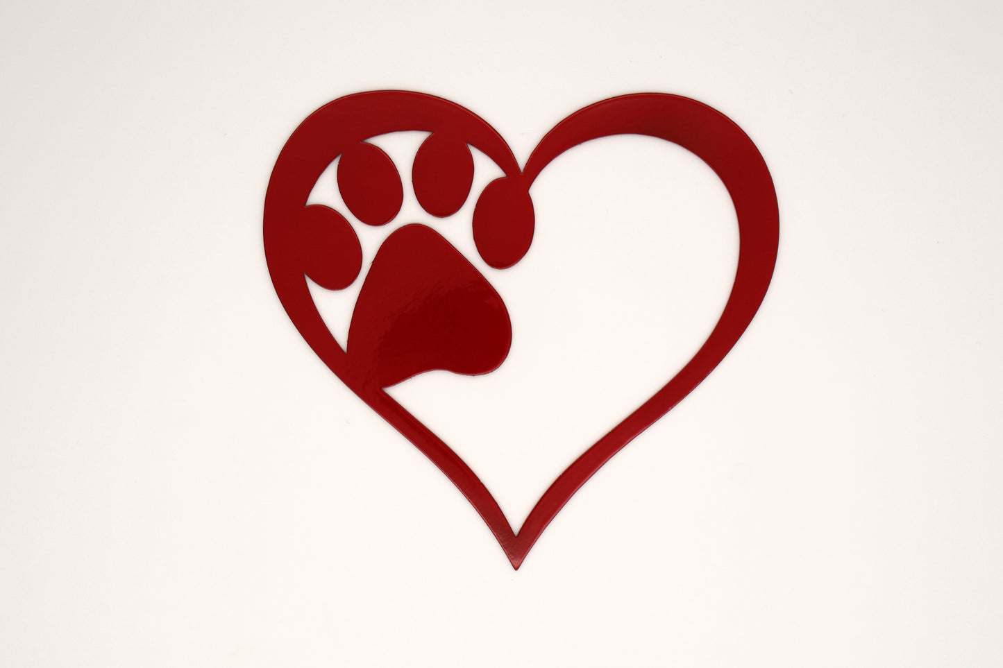 Heart With Paw Print Sign