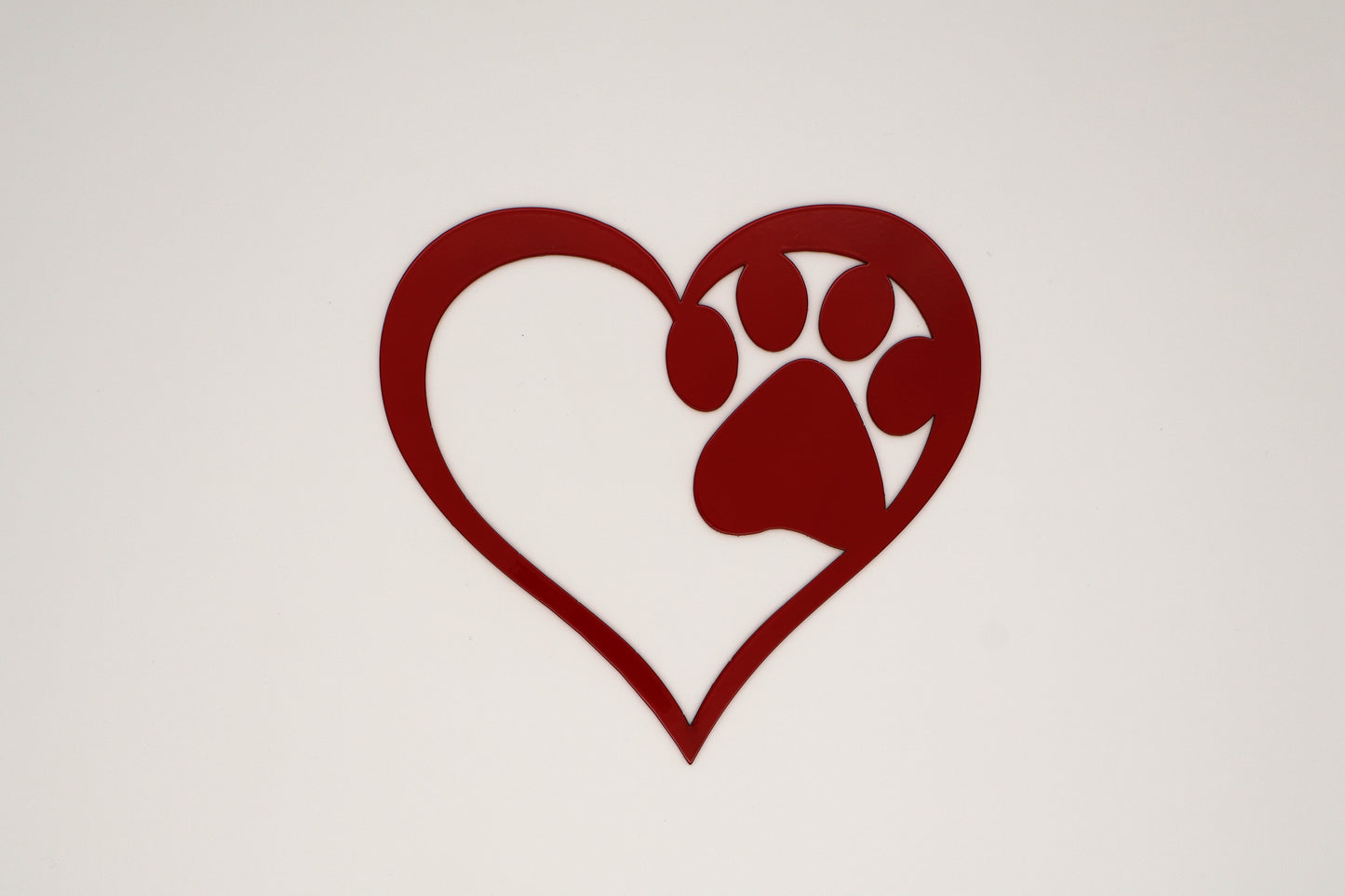 Heart With Paw Print Sign