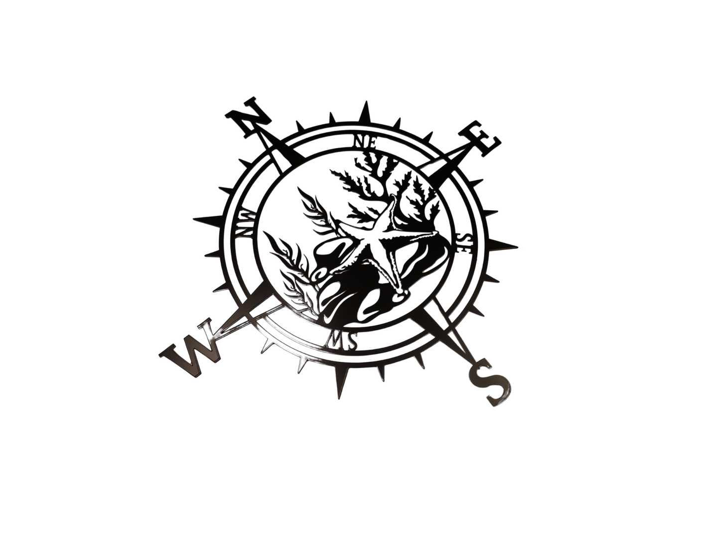 Star Fish Compass Sign