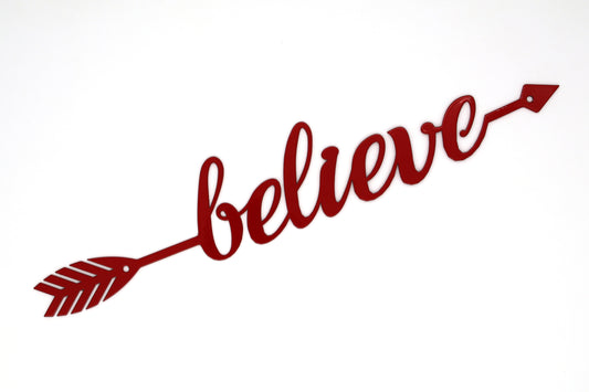 Arrow-Believe Sign