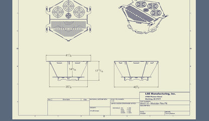 BIG HEX Fire Pit