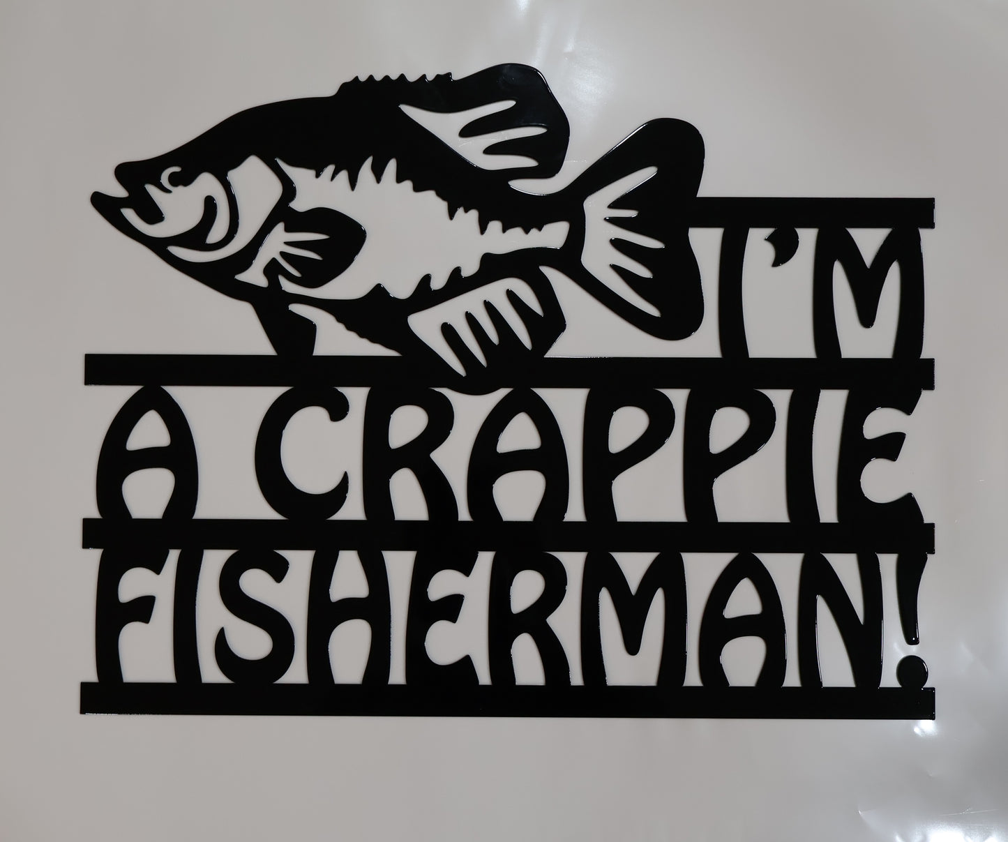 Crappie Fisherman Sign