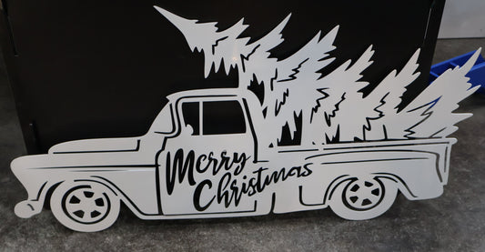 Merry Christmas Truck Sign