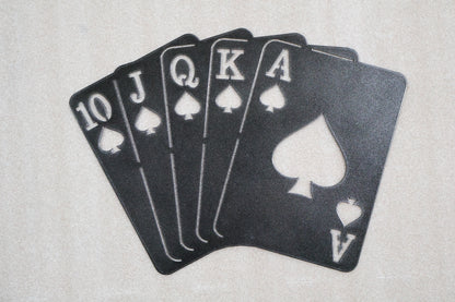 Royal Flush Spades Sign