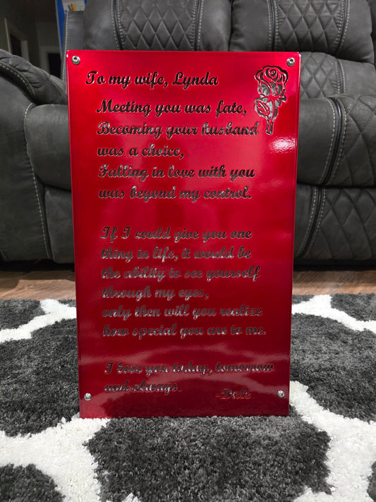 Custom LED Light Up Sign