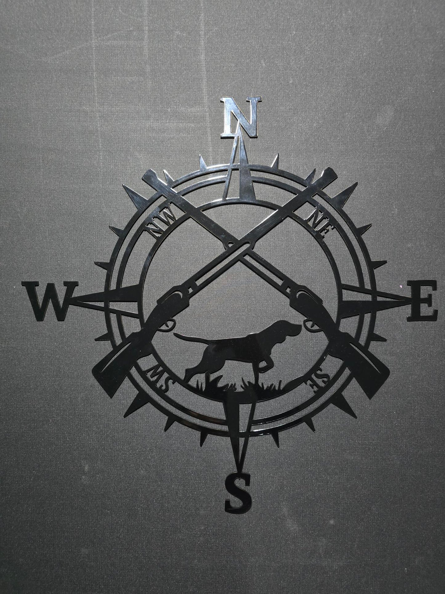 Dog & Guns Compass 2 Sign