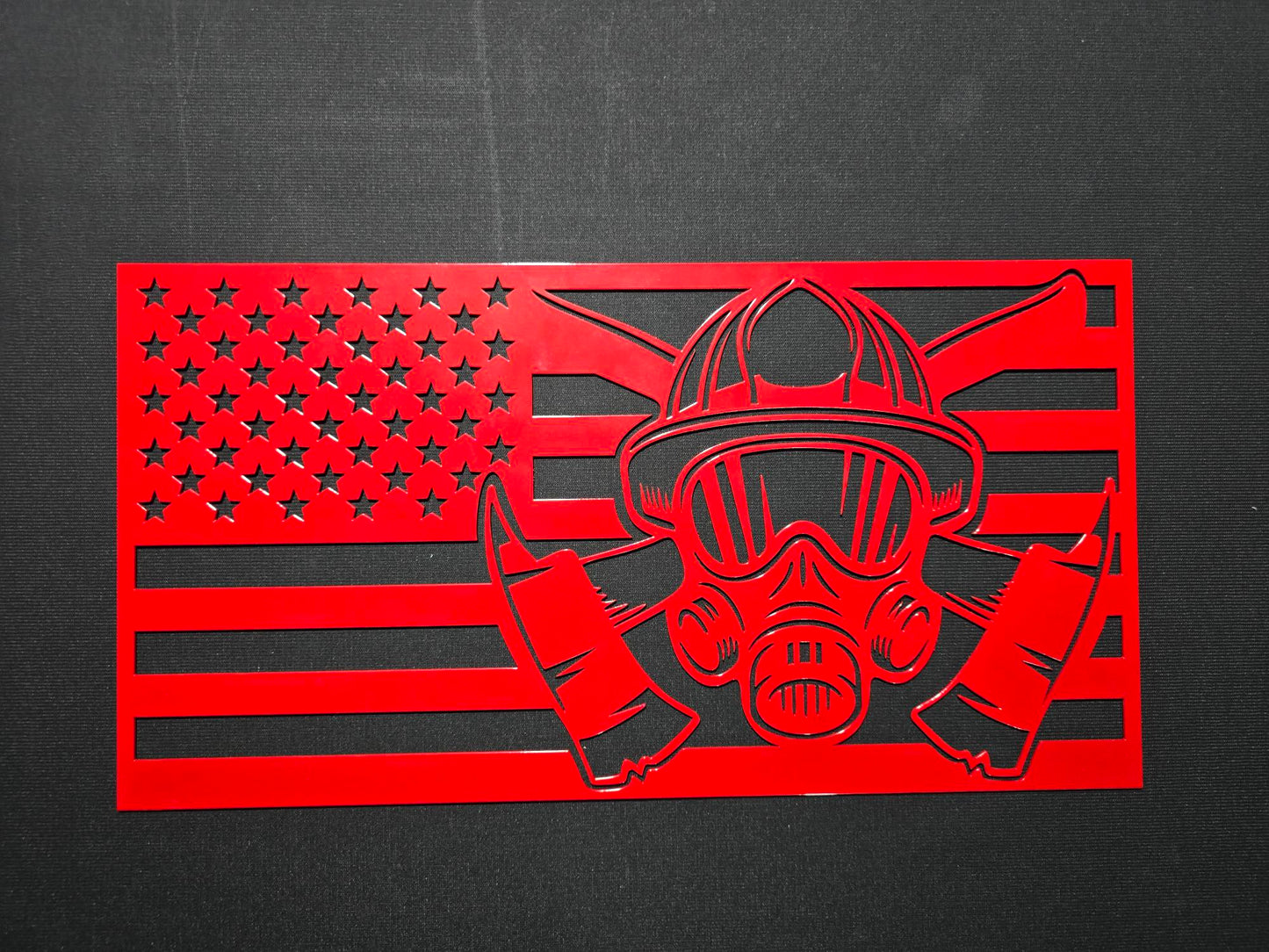 Fire Fighter Flag Sign