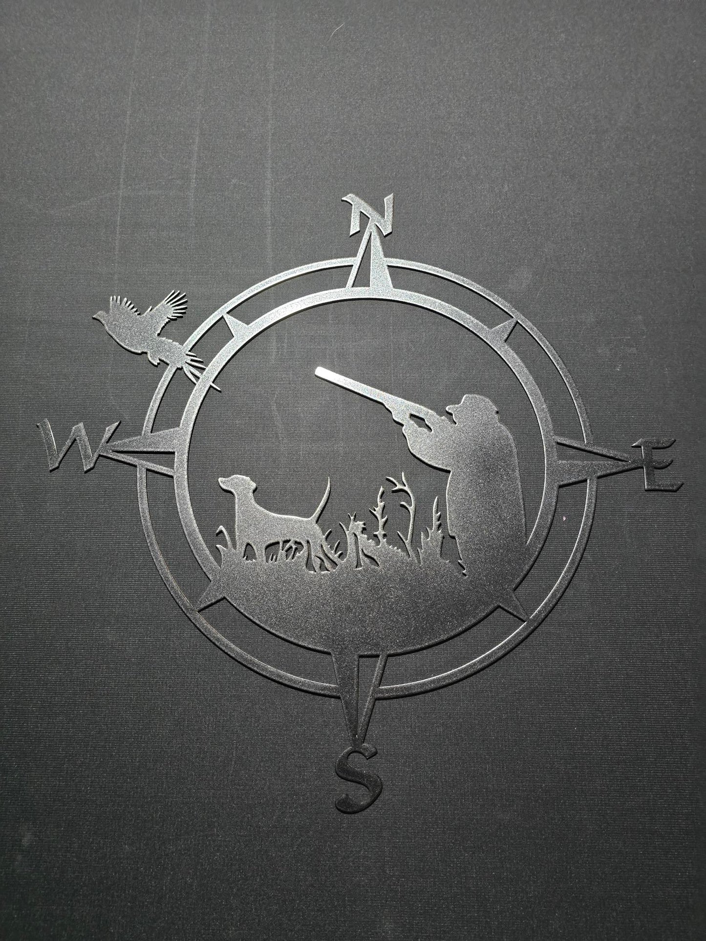 Pheasant Hunt Compass Sign