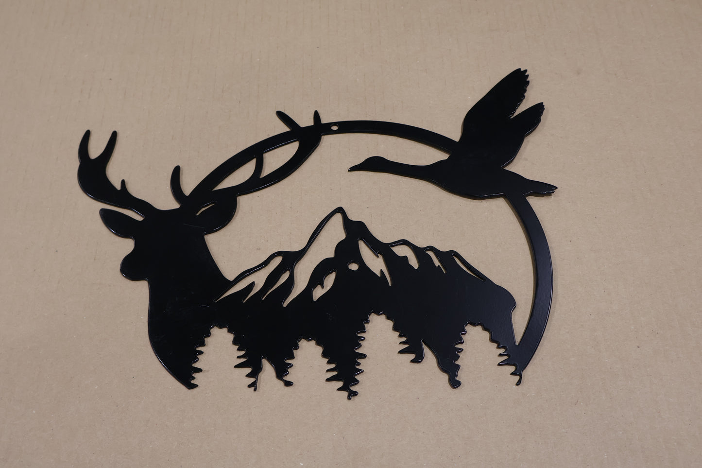 Deer Scene Sign - Clock Ready