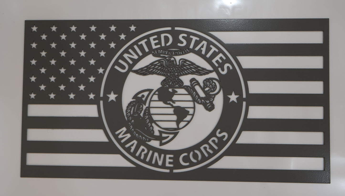 United States Marine Corps Flag 1 Sign
