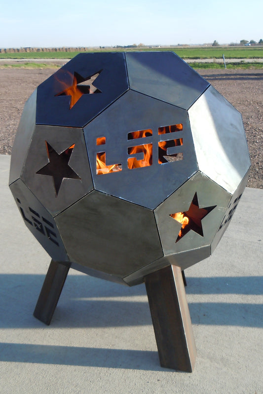 Small 3D Globe Fire Pit