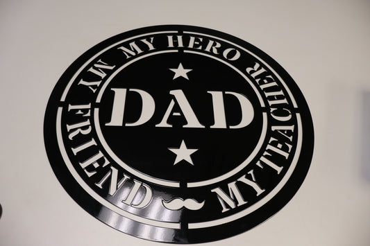 Hero Dad Circle Sign