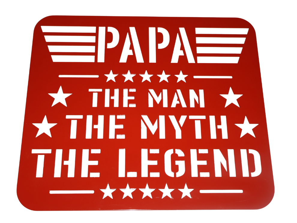 Papa The Man Sign