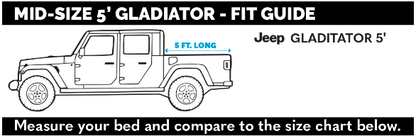 FLATED Air-Topper CAP - 5' Jeep Gladiator